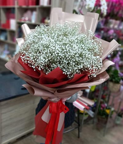 Букет цветов из: Гипсофила в Нудоль