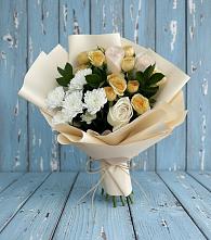 Букет цветов из:  Розы и Хризантемы в Нудоль