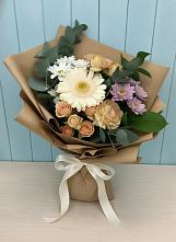 Букет цветов из:  Герберы и Хризантемы в Нудоль