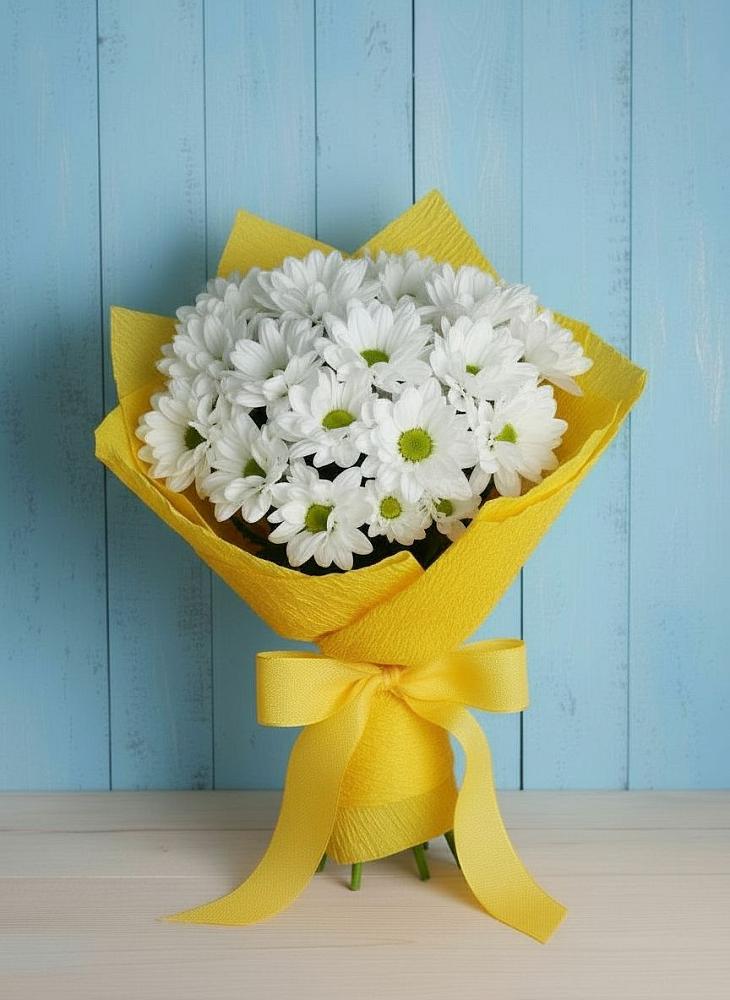 Букет цветов из: Хризантемы в Нудоль