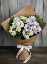 Букет цветов из:  Хризантемы и Розы #REPLACE_PRED# Нудоль