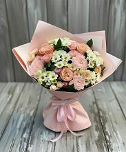 Букет цветов из:  Гвоздики, Розы и Хризантемы #REPLACE_PRED# Нудоль