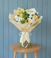 Букет цветов из:  Хризантемы и Розы #REPLACE_PRED# Нудоль