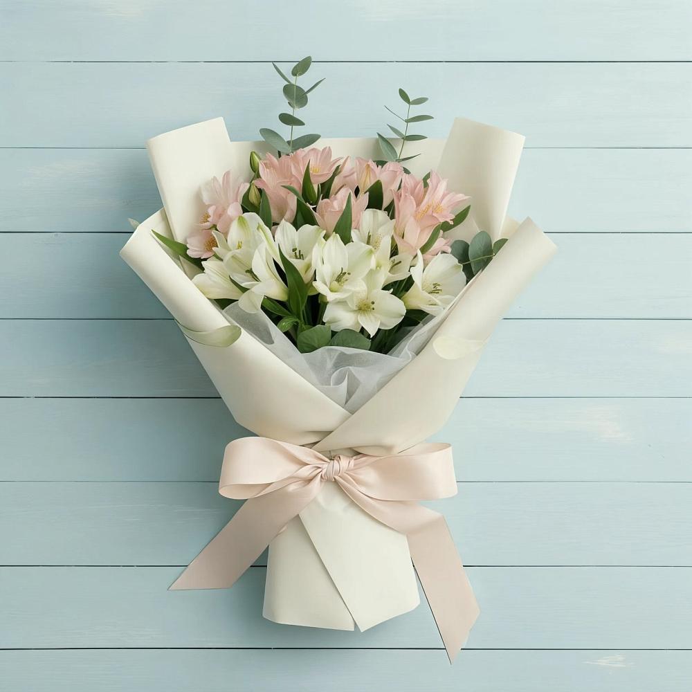 Букет цветов из: Альстромерии в Нудоль