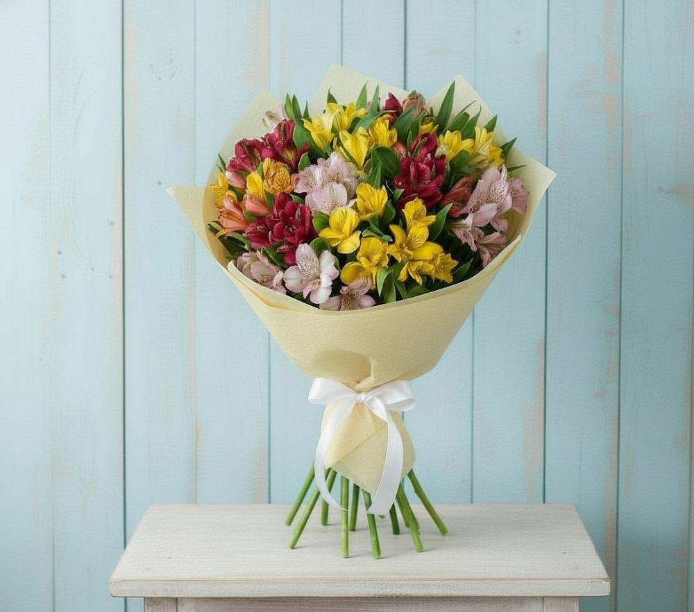 Букет цветов из: Альстромерии в Нудоль